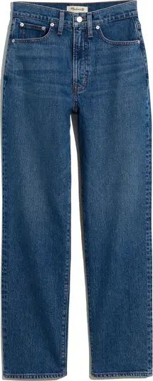 Madewell The Perfect High Waist Straight Leg Jeans | Nordstrom | Nordstrom