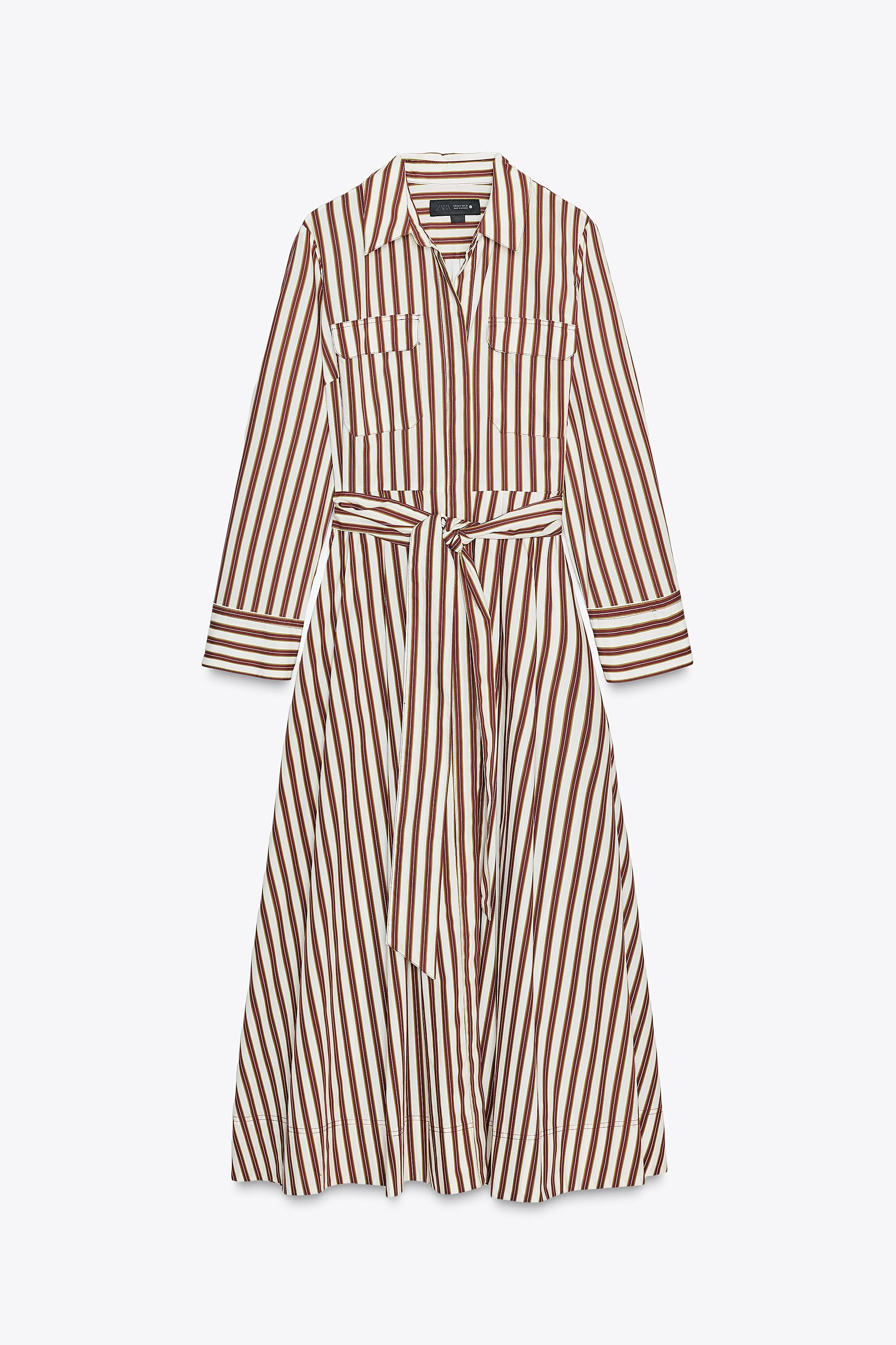 ZW COLLECTION STRIPED SHIRT DRESS | Zara US