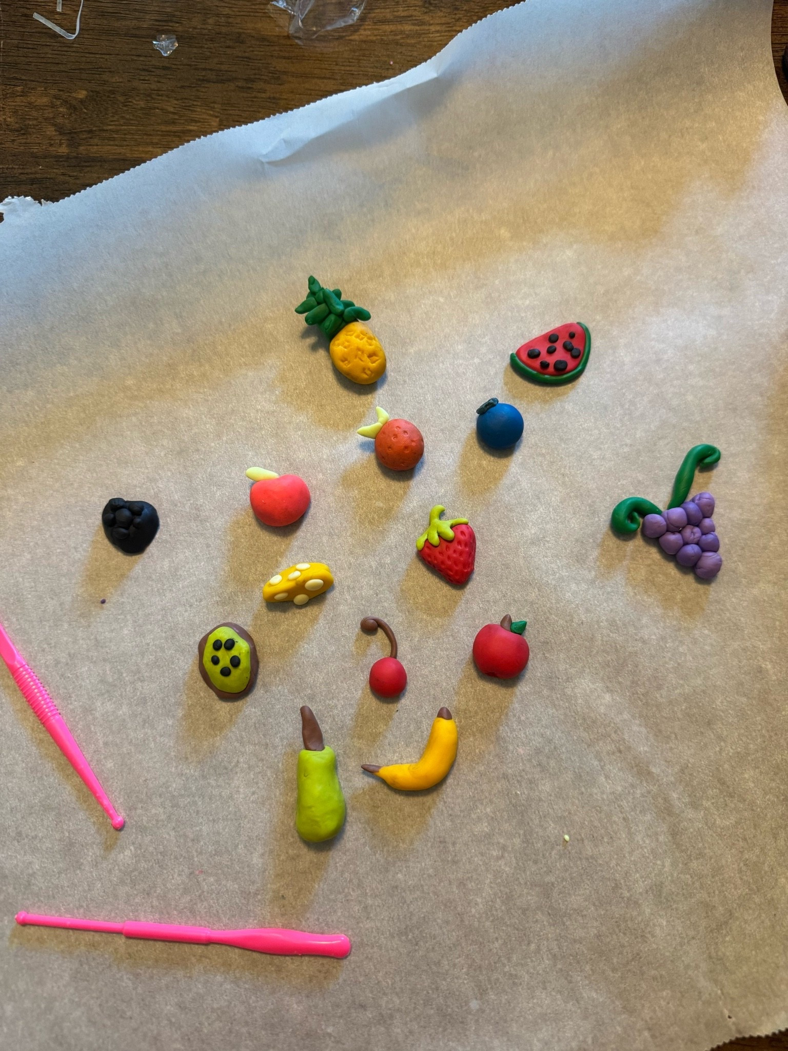 Making polymer clay magnets with my daughters 🍒🍉🍋🍍🍌🫐🥝

#LTKmomlife #LTKKids
