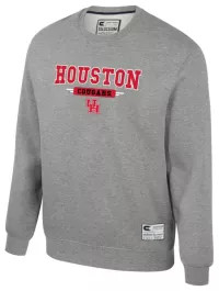Colosseum Youth Houston Cougars Heather Grey Crewneck Fleece Sweatshirt | DICK'S Sporting Goods