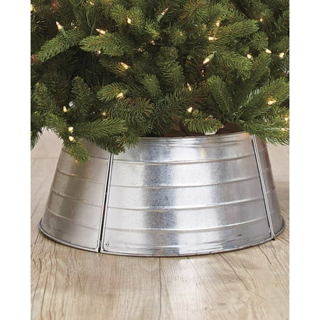 The Lakeside Collection Decorative Metal Christmas Tree Ring - Galvanized | Walmart (US)