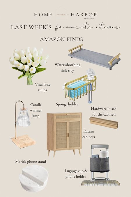 Last week’s Amazon favorite finds: rattan cabinets, viral tulips, sink essentials, candle warmer lamp, luggage cup holder, phone stand 

#LTKSeasonal #LTKhome #LTKfindsunder50