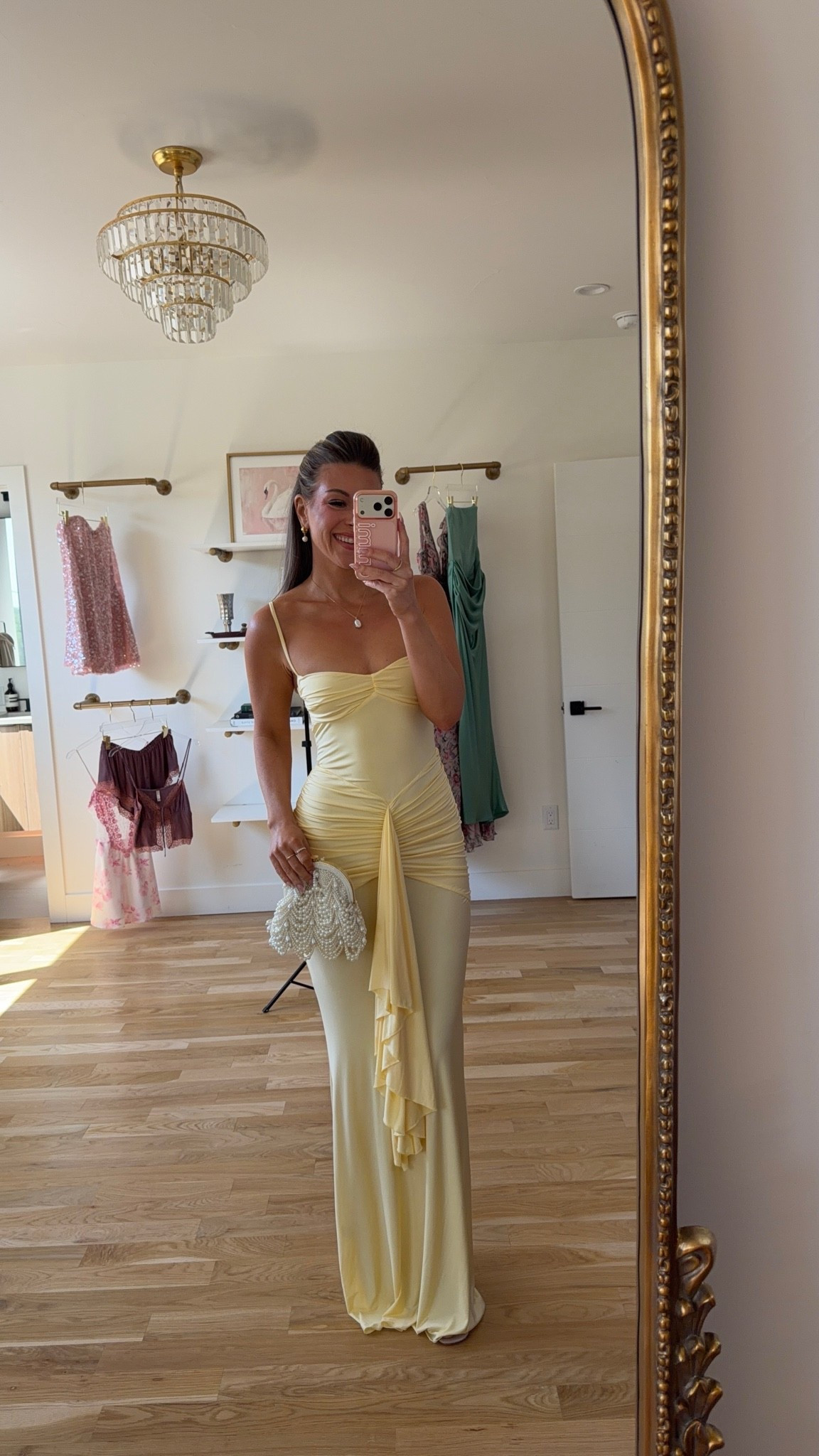 yellow satin gown with ruched bodice and a side ruffle summer wedding guest dress for every girl 💍🌼

I’m 5’4” & wearing my usual smalls/2

electric picks: emerson20

summer wedding guest dresses, wedding guest dresses, cocktail dresses, semi-formal dresses, black tie wedding guest dresses, destination wedding guest dresses, garden party dresses, wedding guest outfit ideas, fall dresses, autumn dress

#LTKSeasonal #LTKWedding #LTKootd