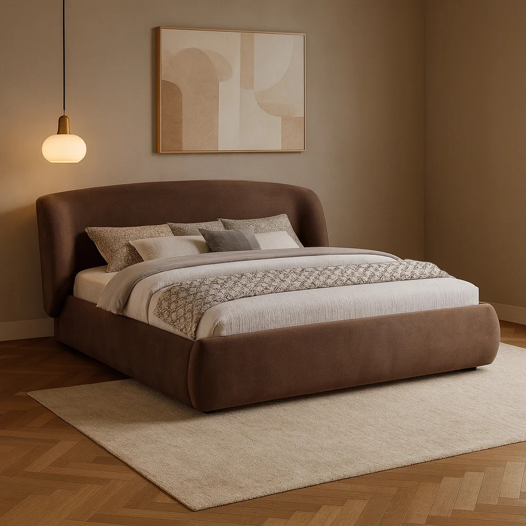 Sandro Burt Chenille Fabric Upholstered Bed | Wayfair North America