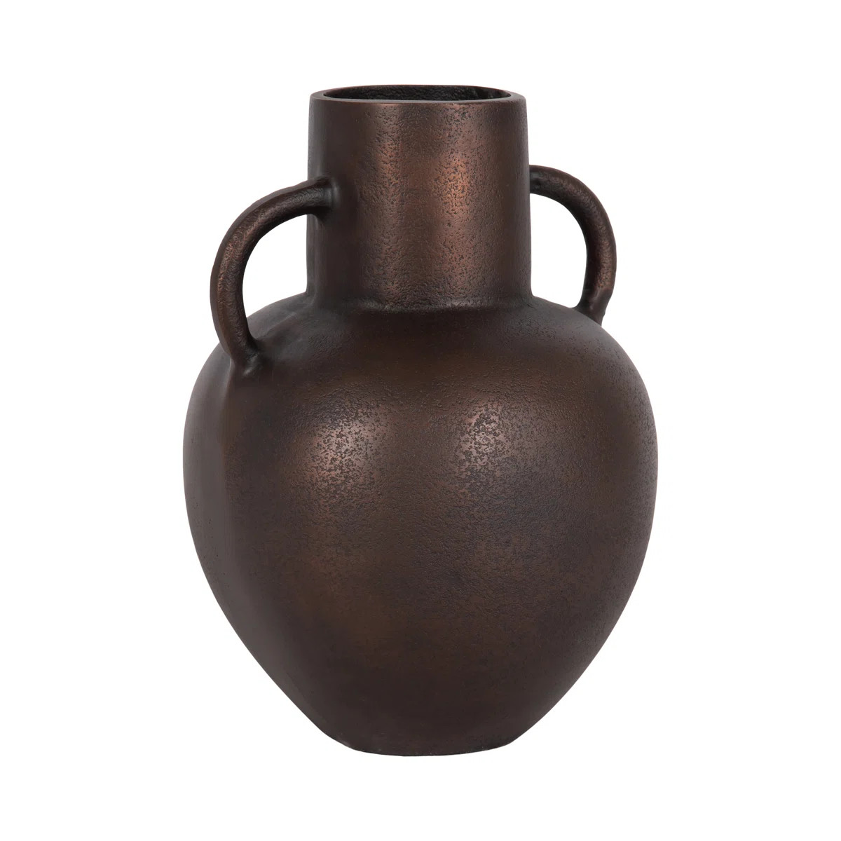 Lusila Vintage Loop Handle Metal Vase | Wayfair North America