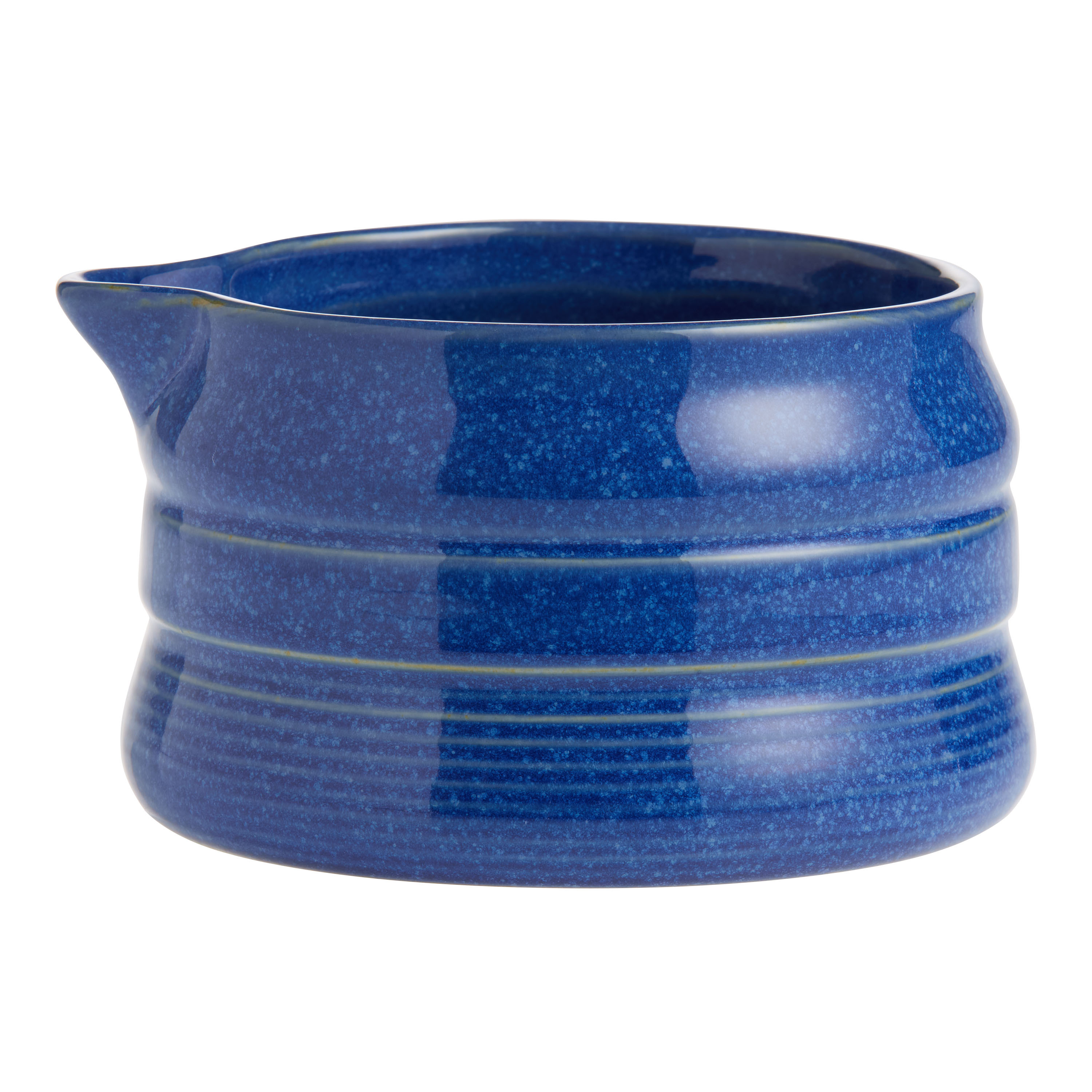 Ombre Reactive Glaze Ceramic Ribbed Chawan Matcha Tea Bowl | World Market