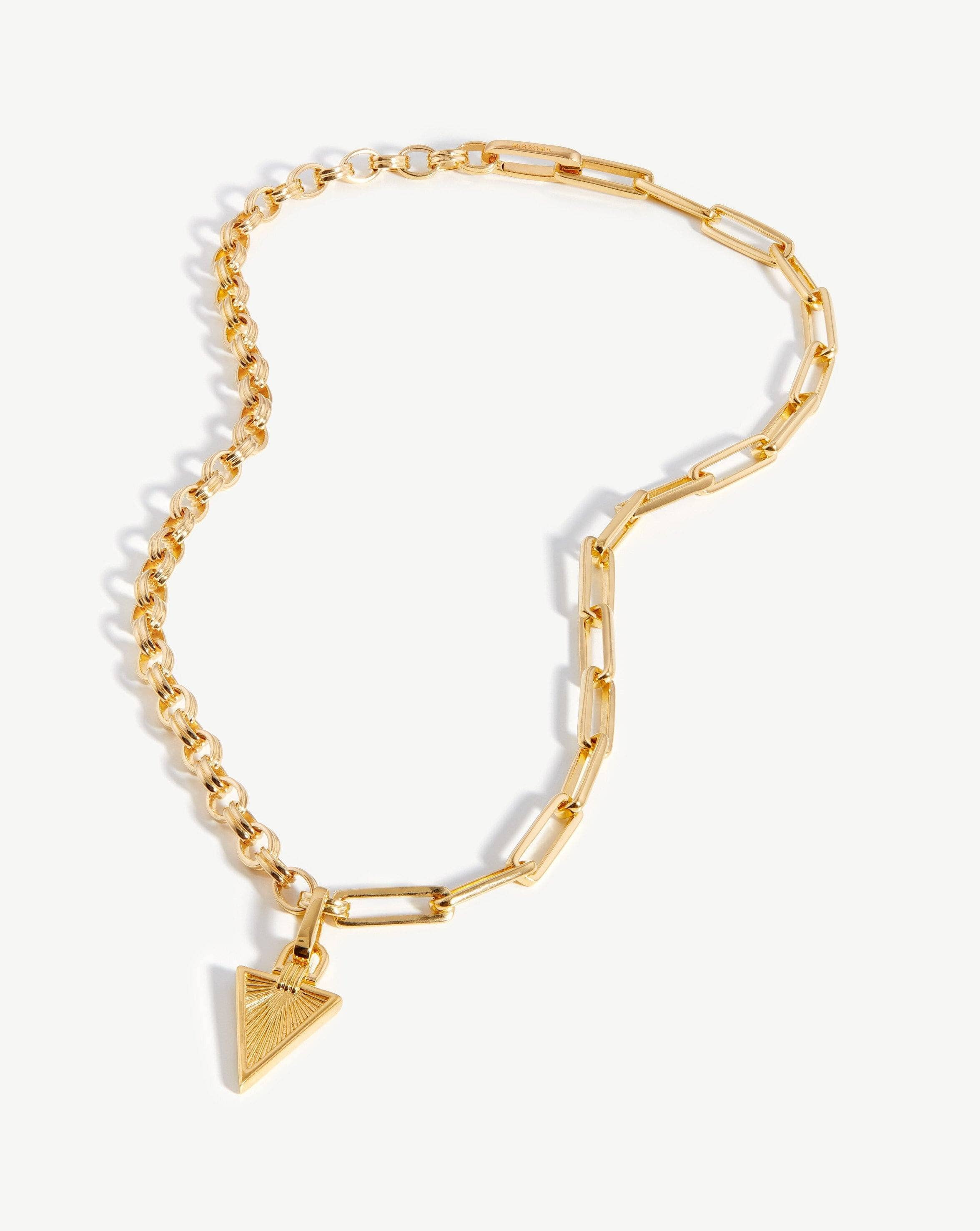 Deconstructed Axiom Ridge Triangle Chain Necklace | Missoma UK