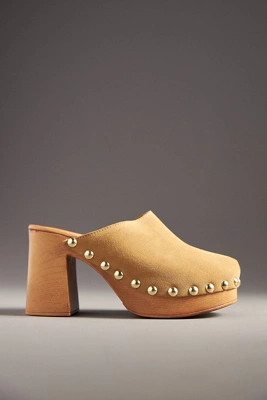 By Anthropologie Wood-Bottom Clog Heels | Anthropologie (US)