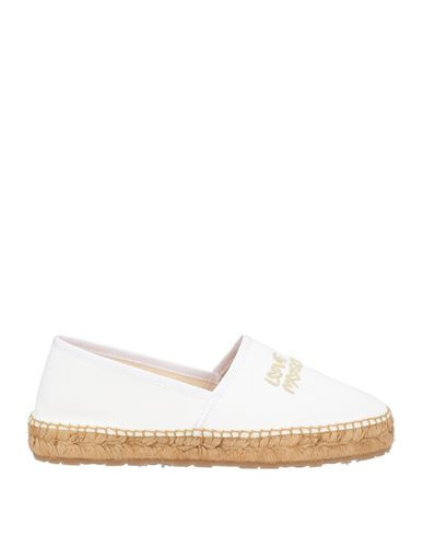 Love Moschino Woman Espadrilles White Size 11 Textile fibers | YOOX (US)