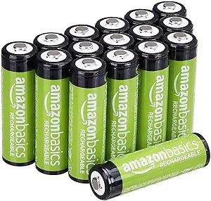 Amazon Basics 16-Pack AA Rechargeable Batteries, Performance 2,000 mAh Battery, Pre-Charged, Rech... | Amazon (US)