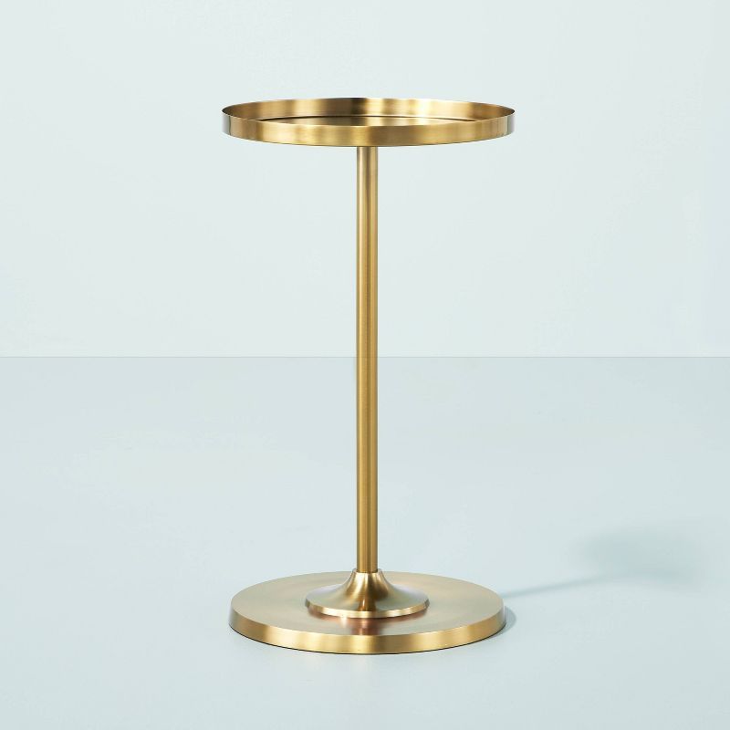 24" Round Metal Plant Stand Brass Finish - Hearth & Hand™ with Magnolia | Target