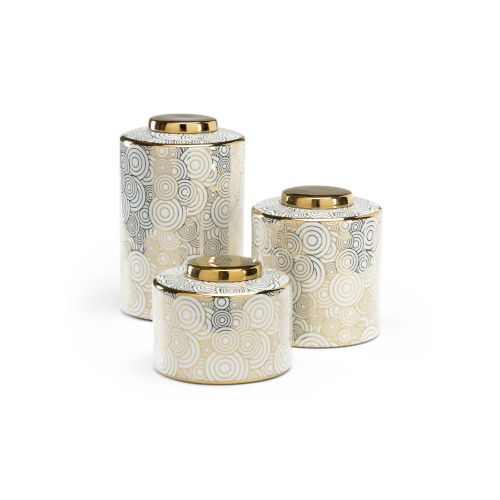Silver 8-Inch Burbank Canister Ii, Set of 3 | Bellacor