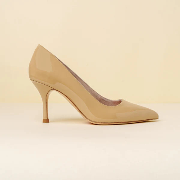 Desert Dune Patent Leather Classic Pump | ALLY Shoes