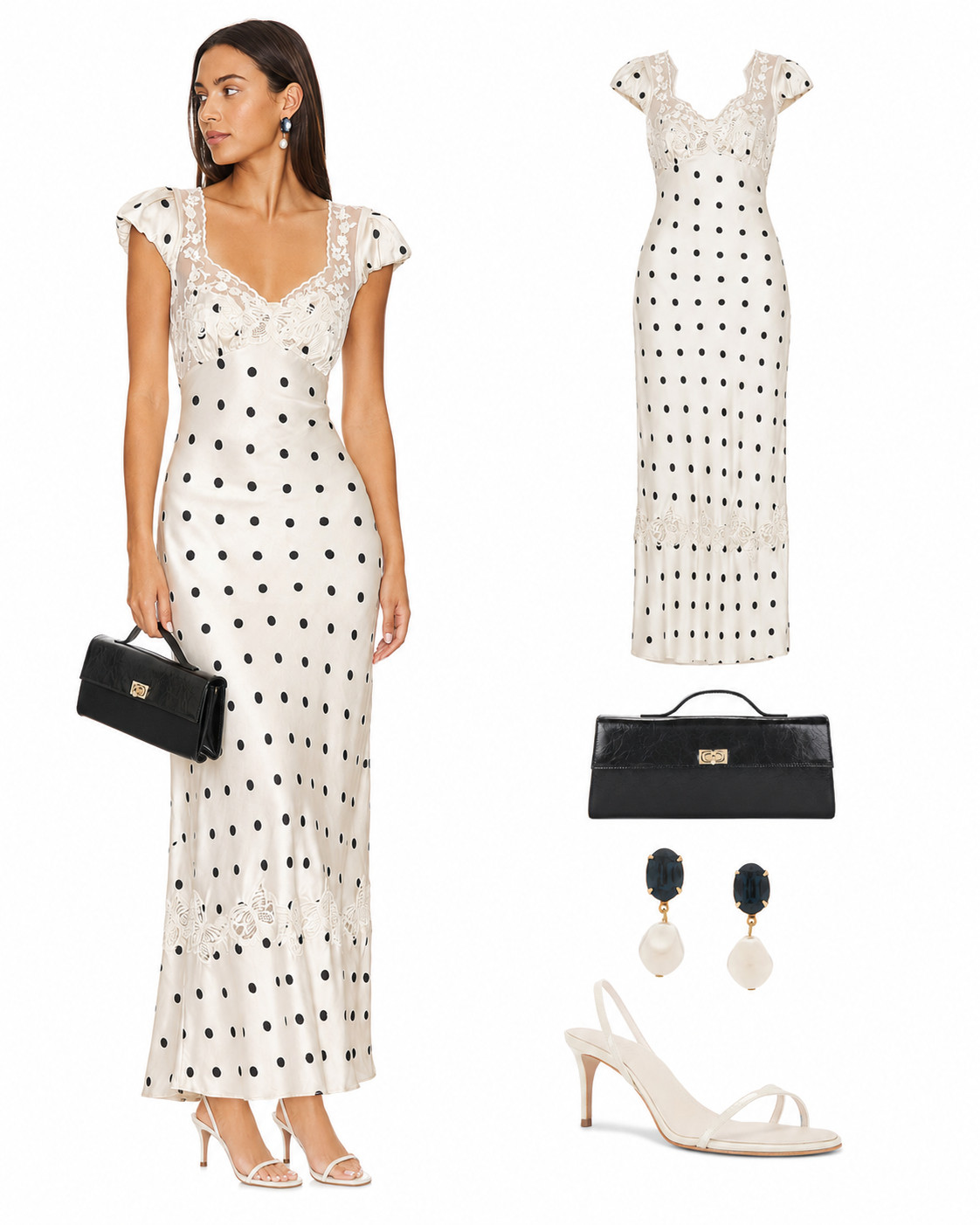Polka dot Dress
 night outfit 

 #4 #date #LTKootd