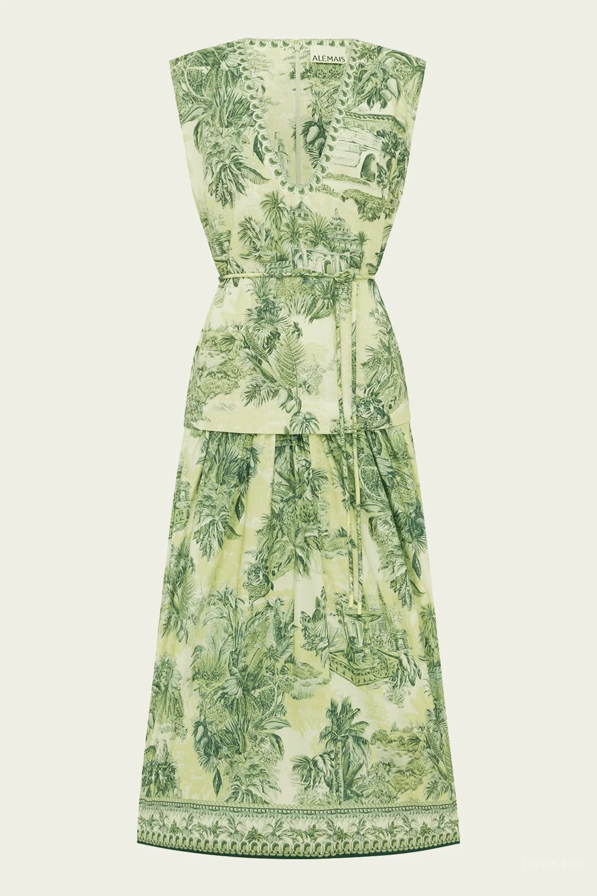 Sara Midi Dress in Green - Green 2 US | Shop Olivia