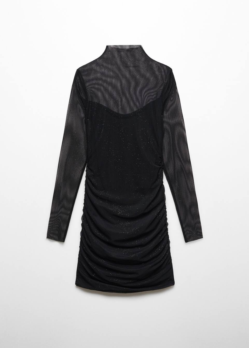 Glänzendes drapiertes kleid -  Damen | Mango Deutschland | MANGO (DE)