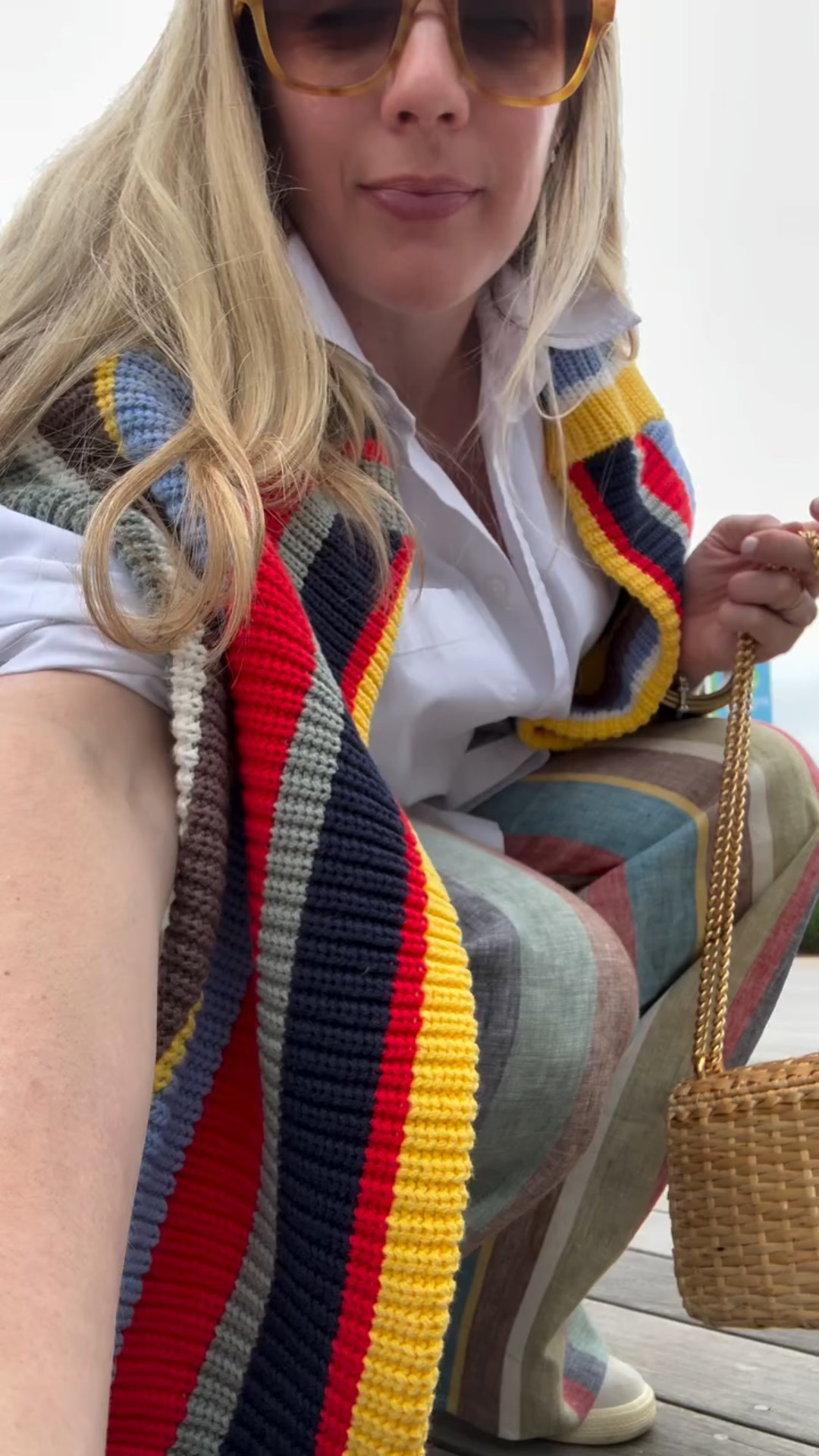 Always obsessed with summer stripes from @staud.clothing! 

Shop my @shopmy link in bio for all the outfit details! 

Also, this rattan @gucci was my first purchase from @1stdibs and I’m obsessing! 

#summer #summeroutfit #stripes #staud #staudclothing #linen #stripedlinen #casual #casualchicstyle #casualoutfitideas #connecticut #connecticutmom #connecticutlife