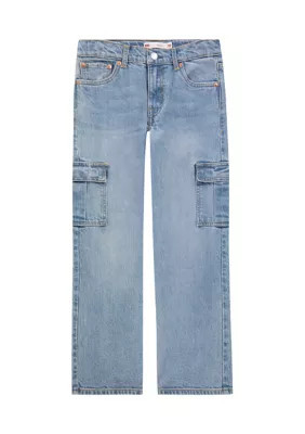 Levi's Girls 7-16 Baggy Cargo Denim Jeans | Belk