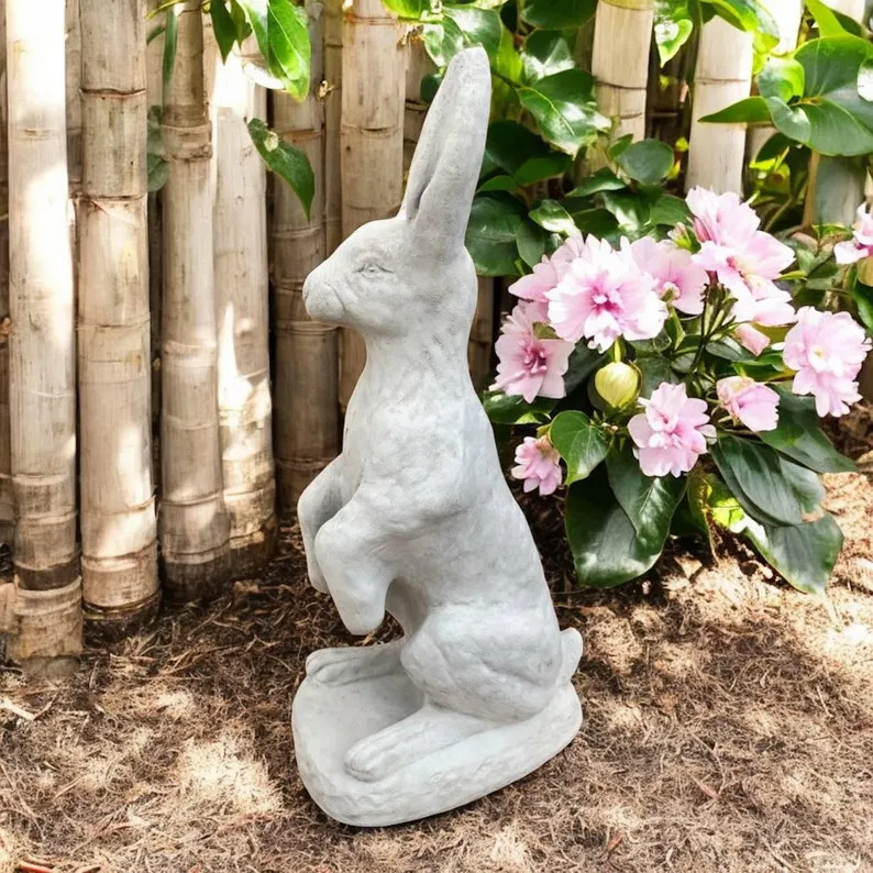 Massive Rabbit Porch Statue Garden Bunny Outdoor Figure Extra Large Texas Hare Concrete Easter Sc... | Etsy (US)
