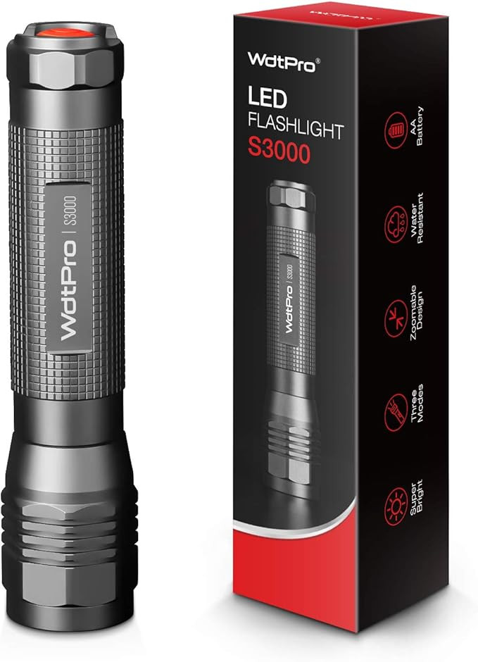 WdtPro High-Powered LED Flashlight S3000, Super Bright Flashlights - High Lumen, IP67 Water Resis... | Amazon (US)
