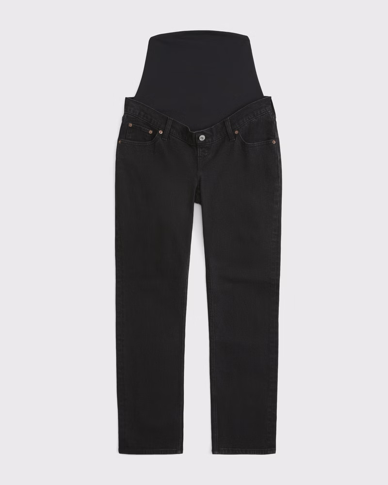 Maternity Ankle Straight Jean | Abercrombie & Fitch (US)
