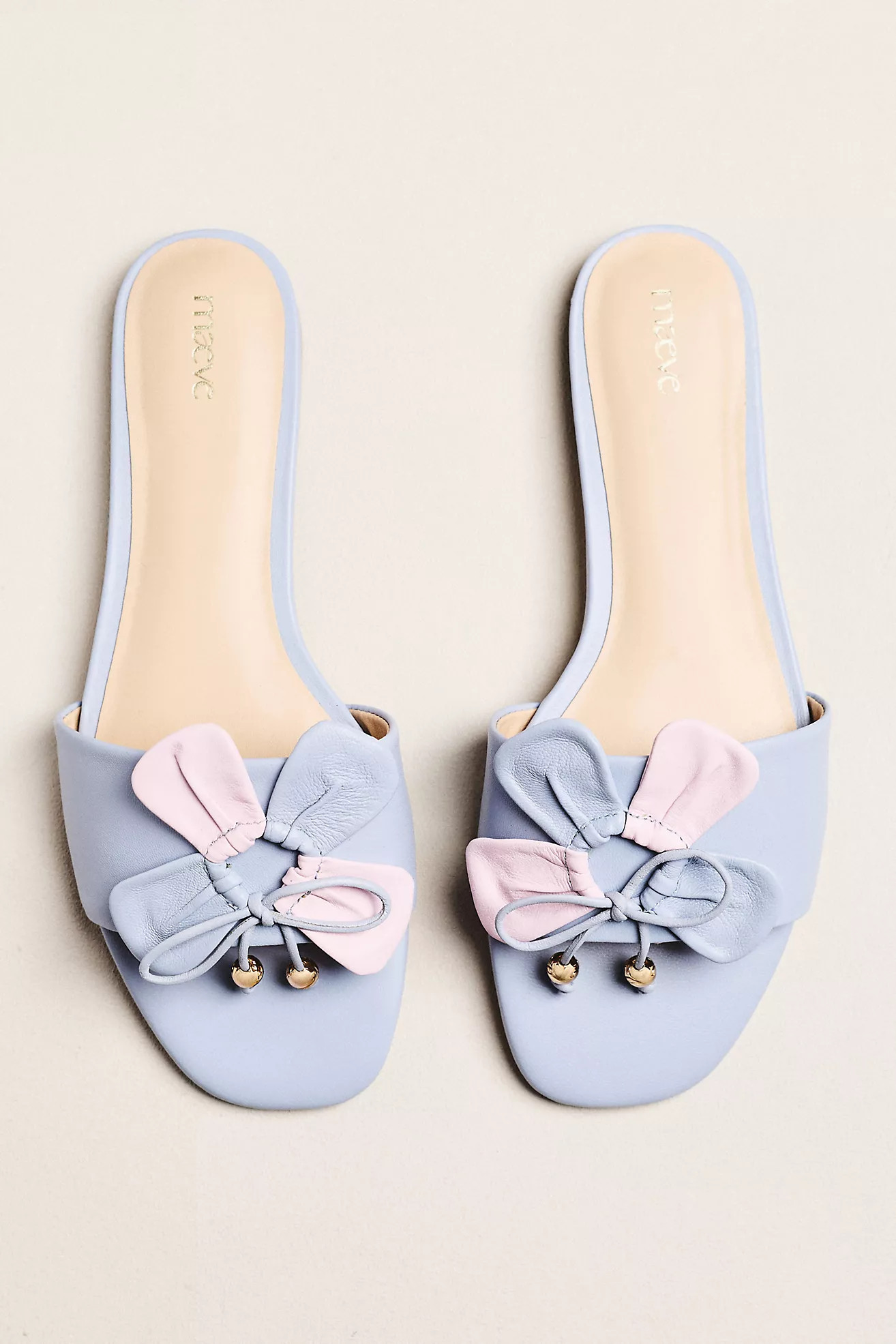 Maeve Flower Slide Sandals | Anthropologie (US)