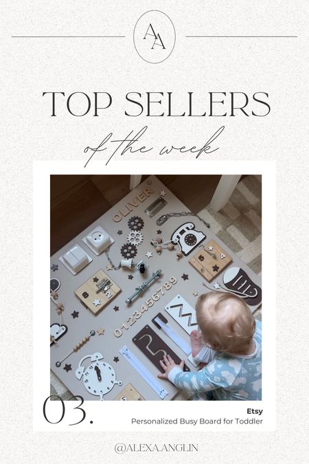 Top sellers of the week— personalized busy board for toddler 

#LTKGiftGuide #LTKKids #LTKBaby