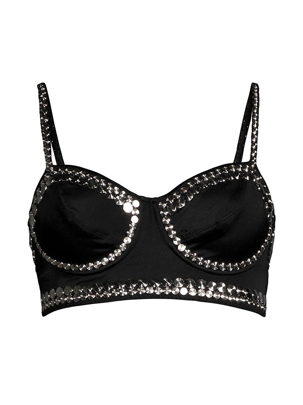 Studded Bustier Bralette Bikini Top | Saks Fifth Avenue