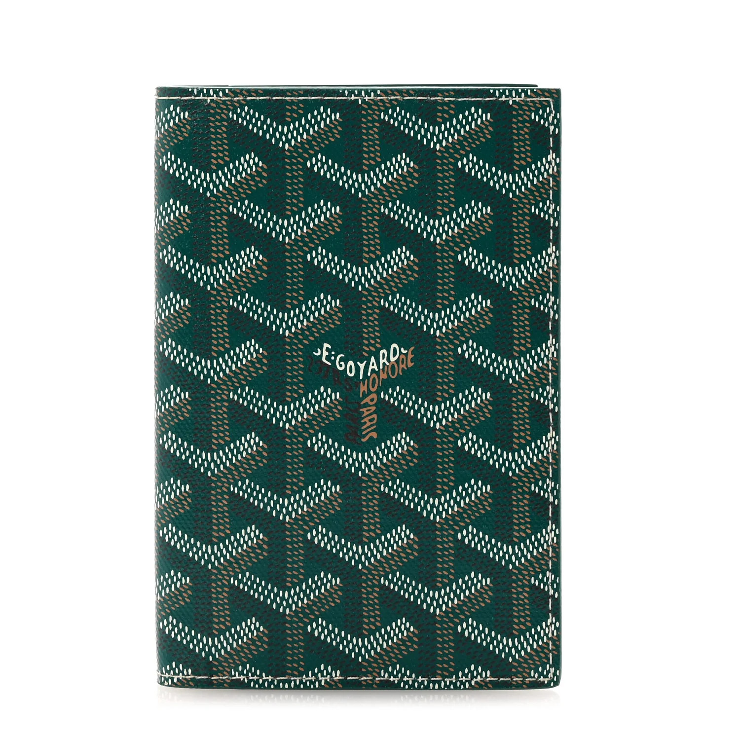 Goyardine Grenelle Passport Wallet Green | FASHIONPHILE (US)