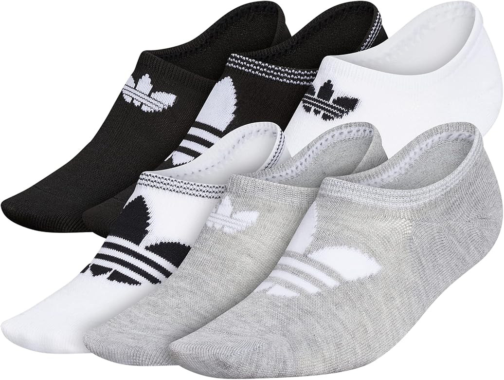 adidas Originals Womens Trefoil Superlite Super No Show Socks (6-pair) | Amazon (US)