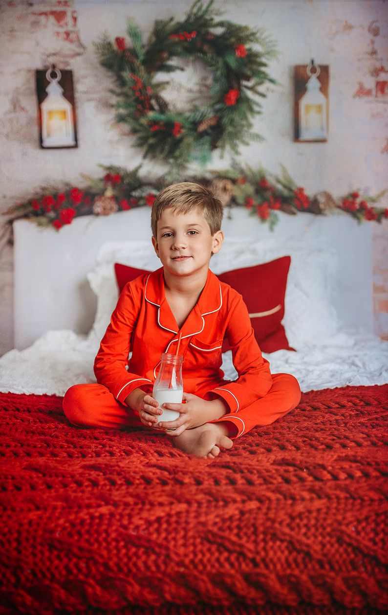 Boys Christmas Pajamasunisex Pjsred Christmas | Etsy | Etsy (US)