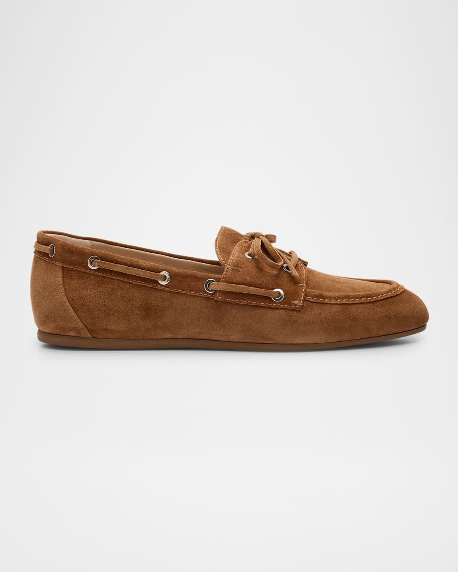 Tinsley Suede Boat Loafers | Neiman Marcus