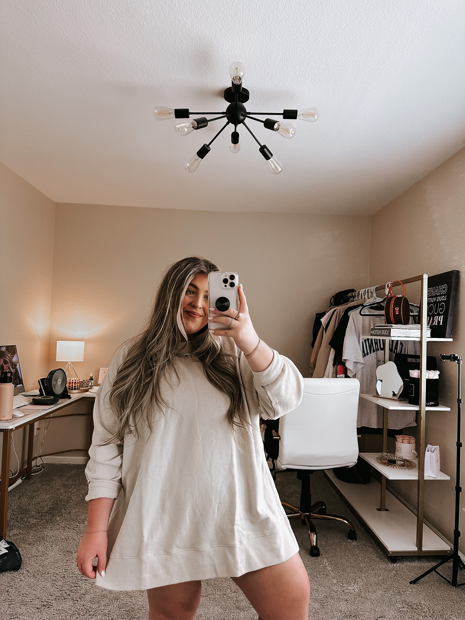 Oversized Boyfriend Tunic Sweatshirt