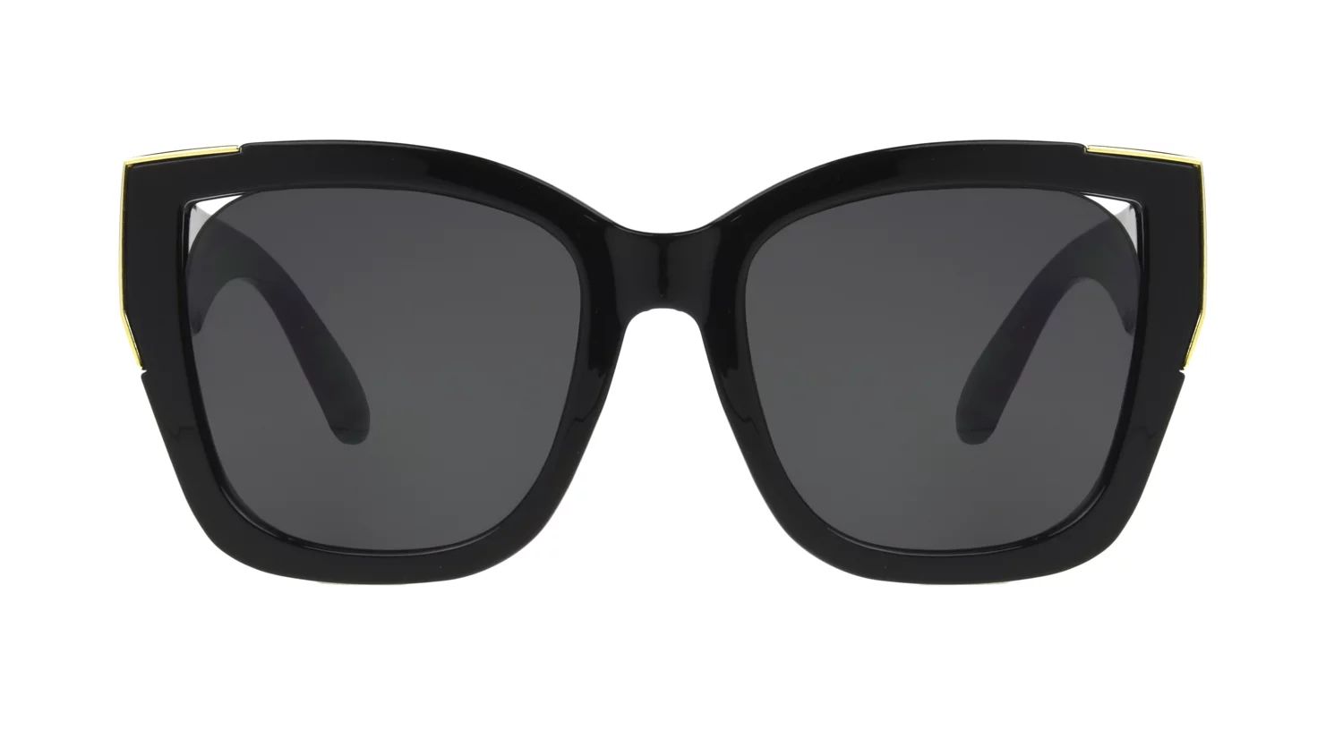 Foster Grant Women's Square Black Sunglass | Walmart (US)