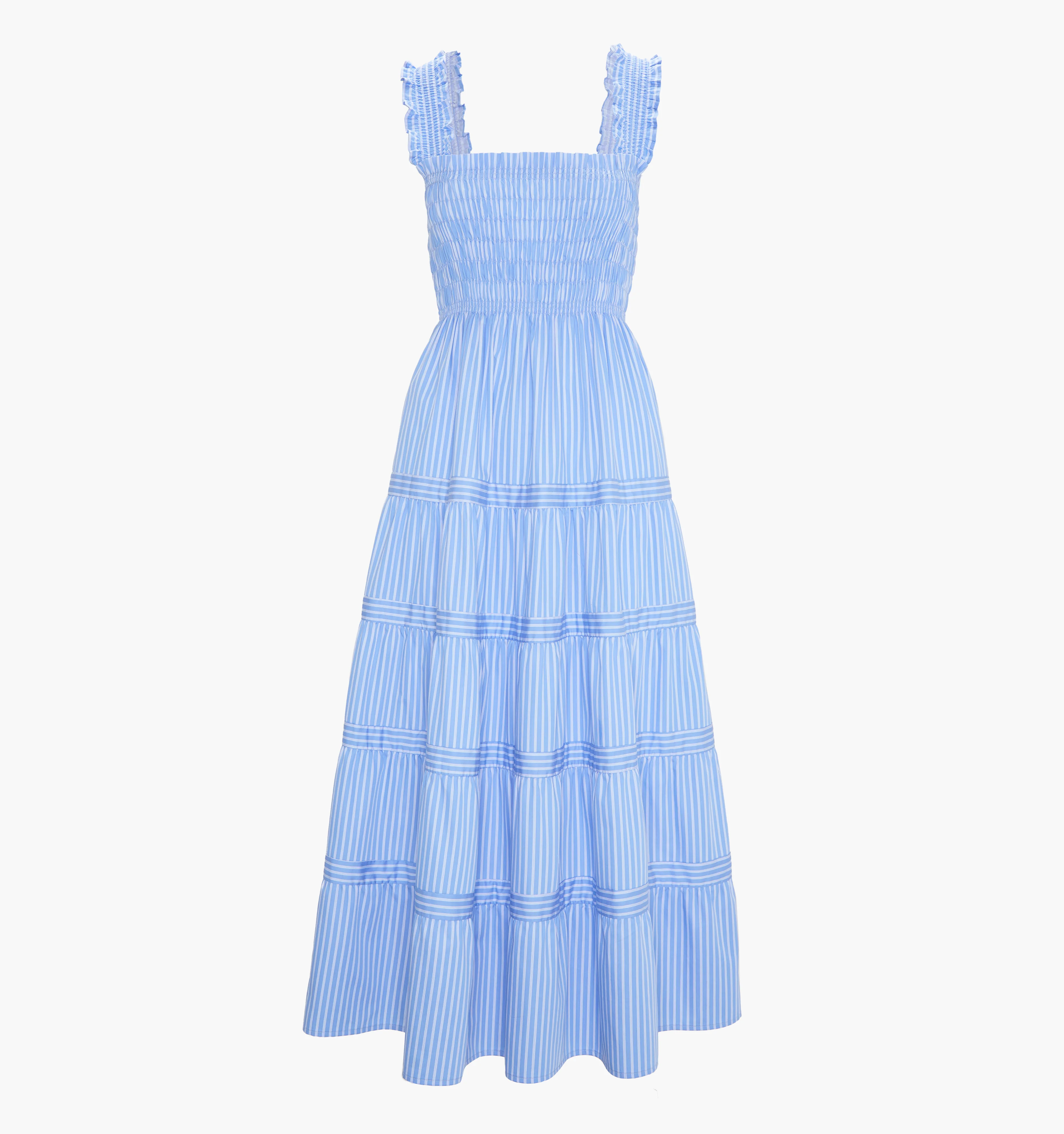 The Kimmy Nap Dress - Blue Stripe | Hill House Home US