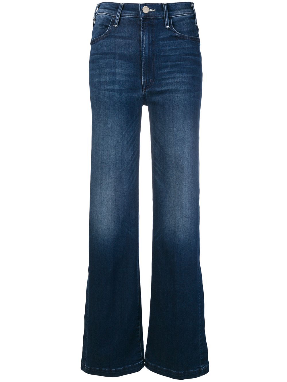 Mother side slit flared jeans - Blue | FarFetch Global