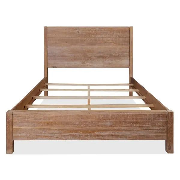 Grain Wood Furniture Montauk Distressed Solid Wood Panel Bed | Bed Bath & Beyond