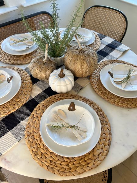Simple fall table decor 🫶🏼
All from JCPenney + budget friendly!!

#tablescape #tabledecor #pumpkindecor #kitchendecor #thanksgiving #AllAtJCP

#LTKsalealert #LTKHoliday #LTKSeasonal