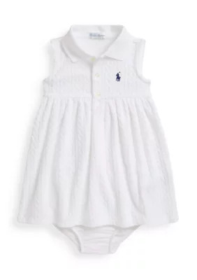 Baby Girls Mini-Cable Terry Polo Dress | Belk