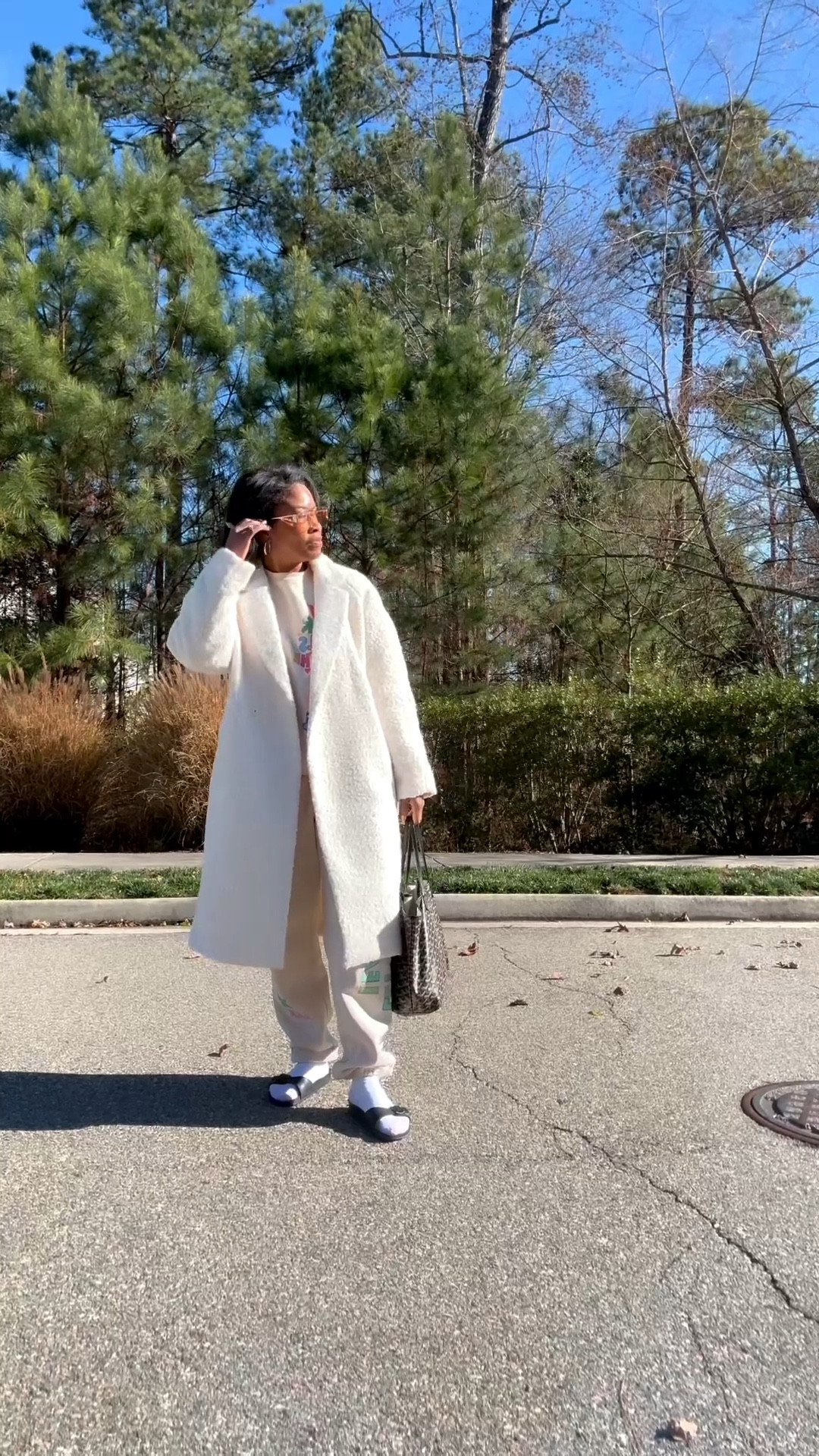 Cozy, cute, and a little extra ✨ I’m sharing the pieces that make every day feel like a little luxury.  The fabric of the coat (wearing size L) and jogging suit are so heavy and soft. I know you’ll love them too. 💛 #LTKStyle #CozyChic #EverydayLuxury”