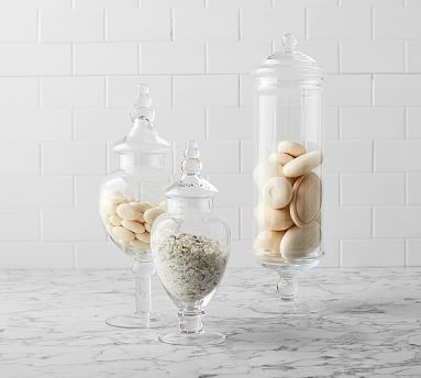 Short Round Apothecary Jar, 5.5"D, 12"H | Pottery Barn (US)