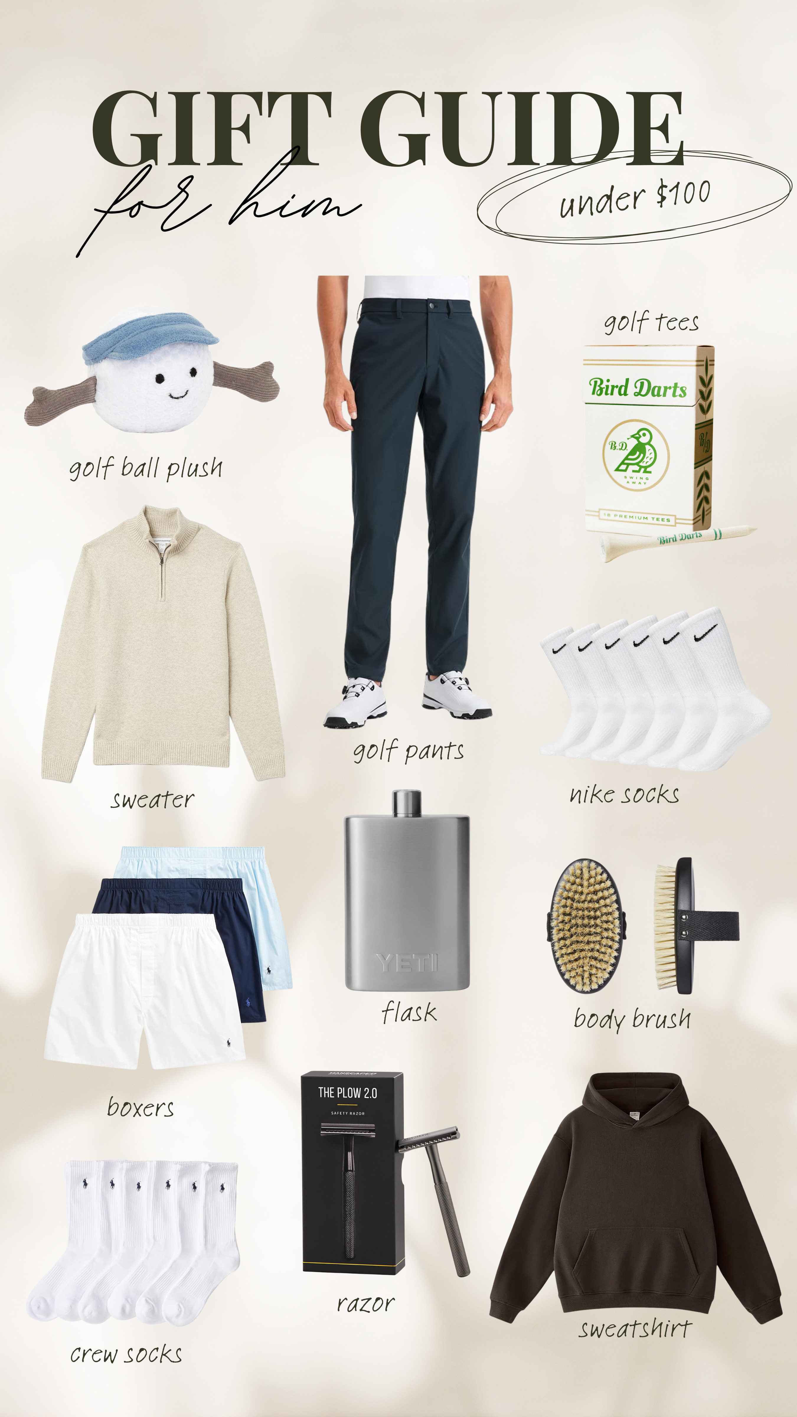 gift guide for him under $100!

gift guide, for him, for men, for the golfer, holiday gifts 

 #LTKGiftGuide #LTKHoliday #LTKSeasonal