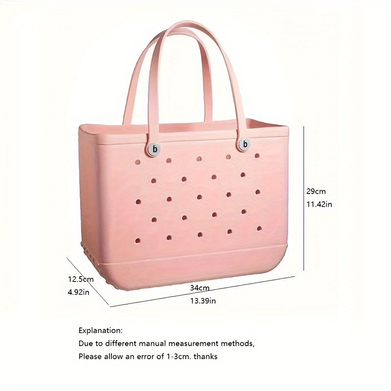 summer beach bag shoulder strap extra large rubber tote bag - Temu Mexico | Temu Affiliate Program