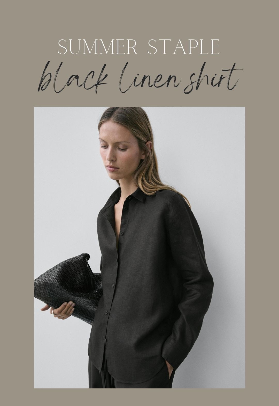 Summer staple - a holiday must have 
Black 100% linen shirt

#LTKuk #LTKsummer