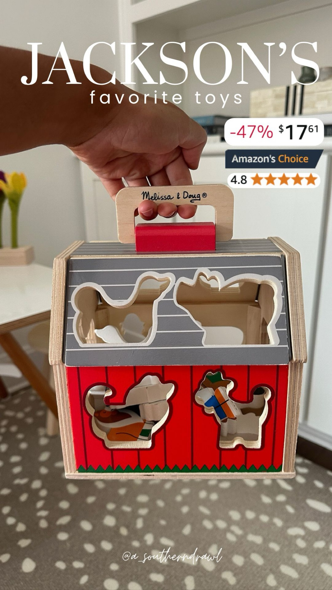 One of Jackson’s favorite toys on sale right now for HALF OFF!!!✨ 

sorting toy, animal toy, toys for kids, toddler toys, toddler activities, Melissa & Doug toys, Amazon find, Amazon toys for kids, Grace White, A Southern Drawl

#LTKKids #LTKFindsUnder50 #LTKBacktoSchool