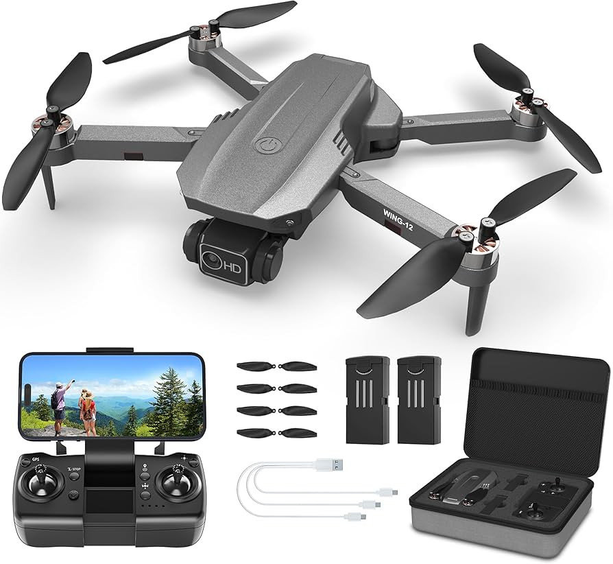 Drones with Camera for Adults 4K - B12 GPS Drone, Under 250g, Brushless Motor, Auto Return, Follo... | Amazon (US)