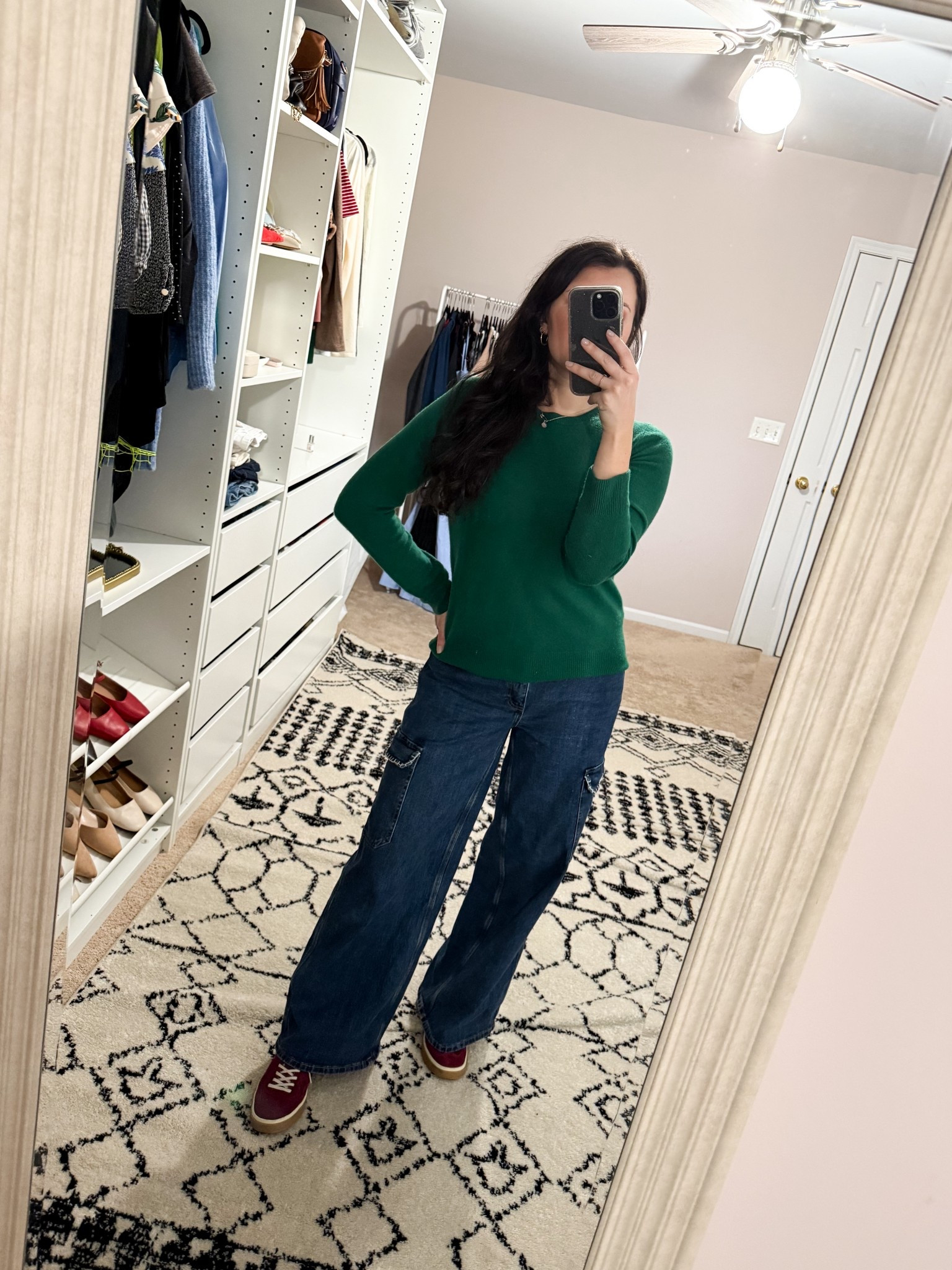My cashmere sweater is a different shade of green but linking the exact style

#LTKFindsUnder100 #LTKootd #LTKCyberWeek