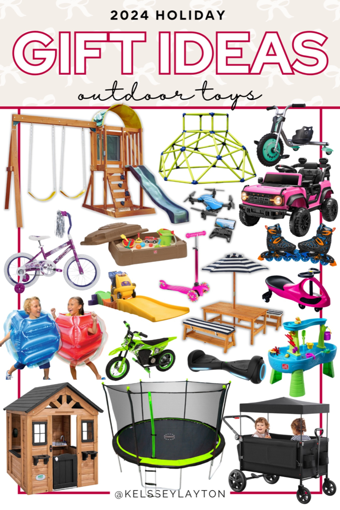 Gift guide for outdoor toys, Christmas gift ideas that are outside toys, kelssey Layton gift guide 

#LTKFindsUnder100 #LTKKids #LTKGiftGuide