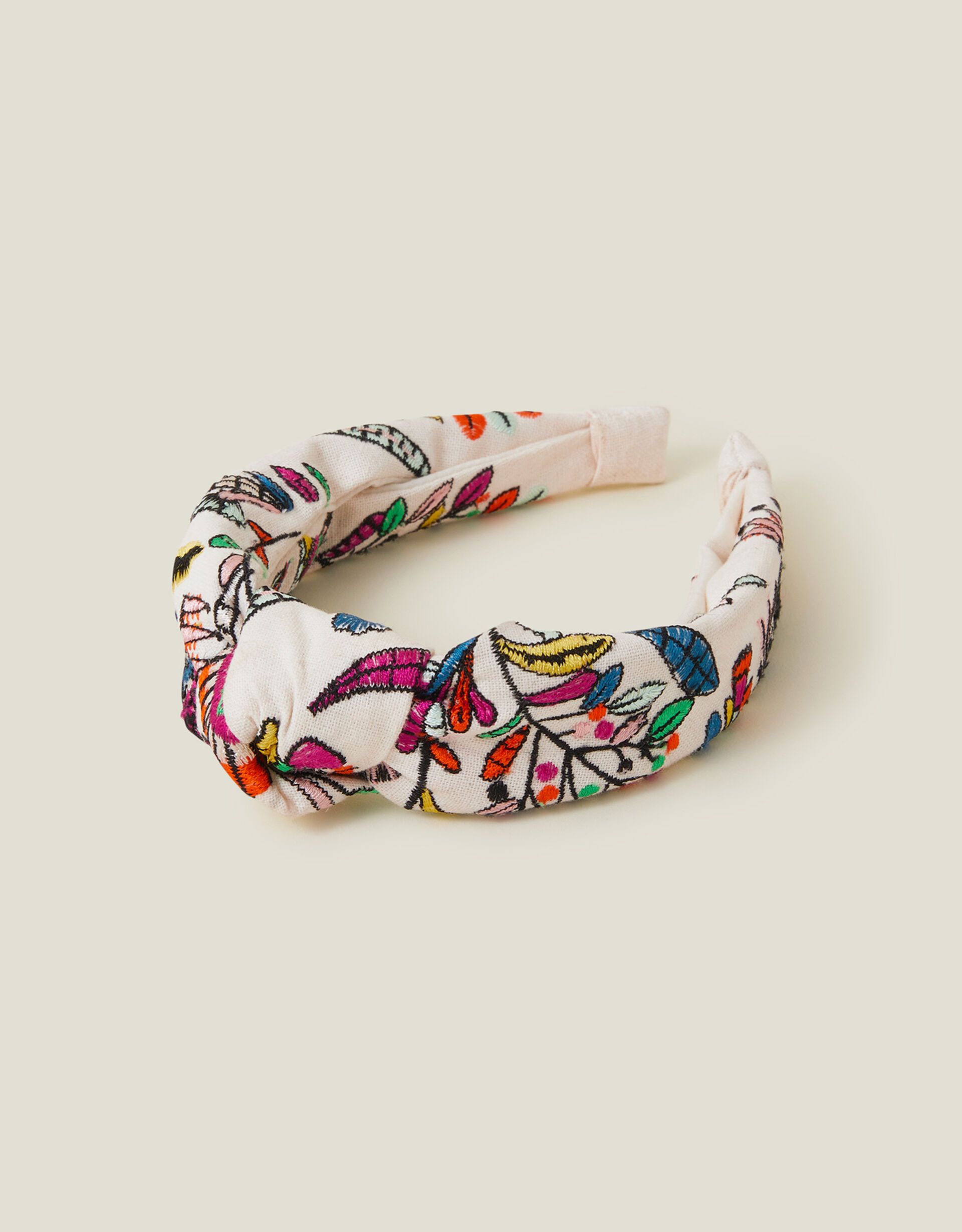 Embroidered Tropical Knot Headband | Accessorize (Global)