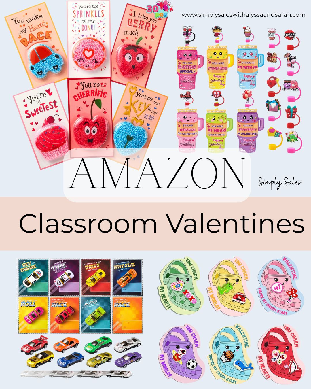 These classroom Valentines are actually so good 😅💘

Non-candy, fun, and things kids will actually get excited about. The little Croc Valentines? 10/10 choice. Easy to pass out, no sugar overload, and no last-minute scramble the night before.


#ClassroomValentines #SchoolValentines #ValentinesForKids #NonCandyValentines #AmazonFinds #PreschoolValentines #ElementaryValentines #MomLife 

 #LTKSeasonal #LTKSaleAlert #LTKKids